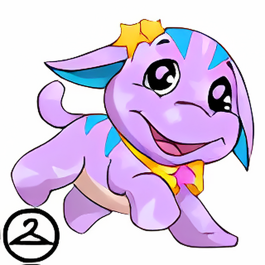 Prismatic Purple: Celebratory Anniversary Poogle