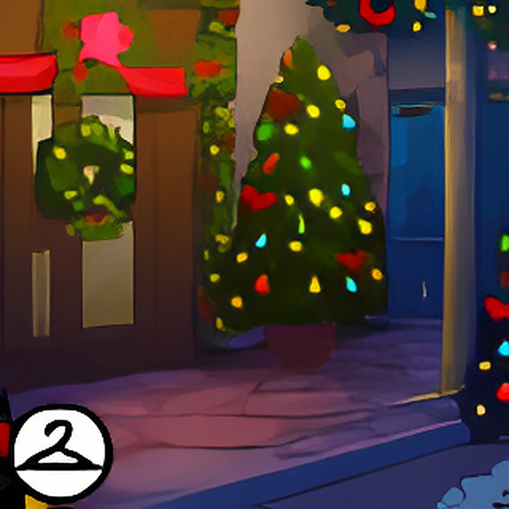 Christmas Porch Background