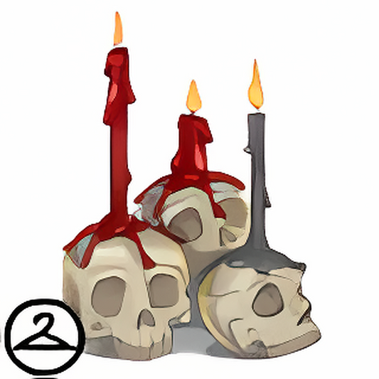 Skulls and Candles Decor Foreground