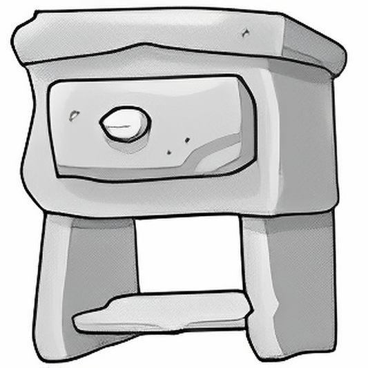Stone Bedside Table