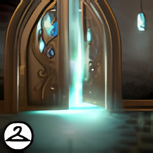 Mystical Jewelled Door Background