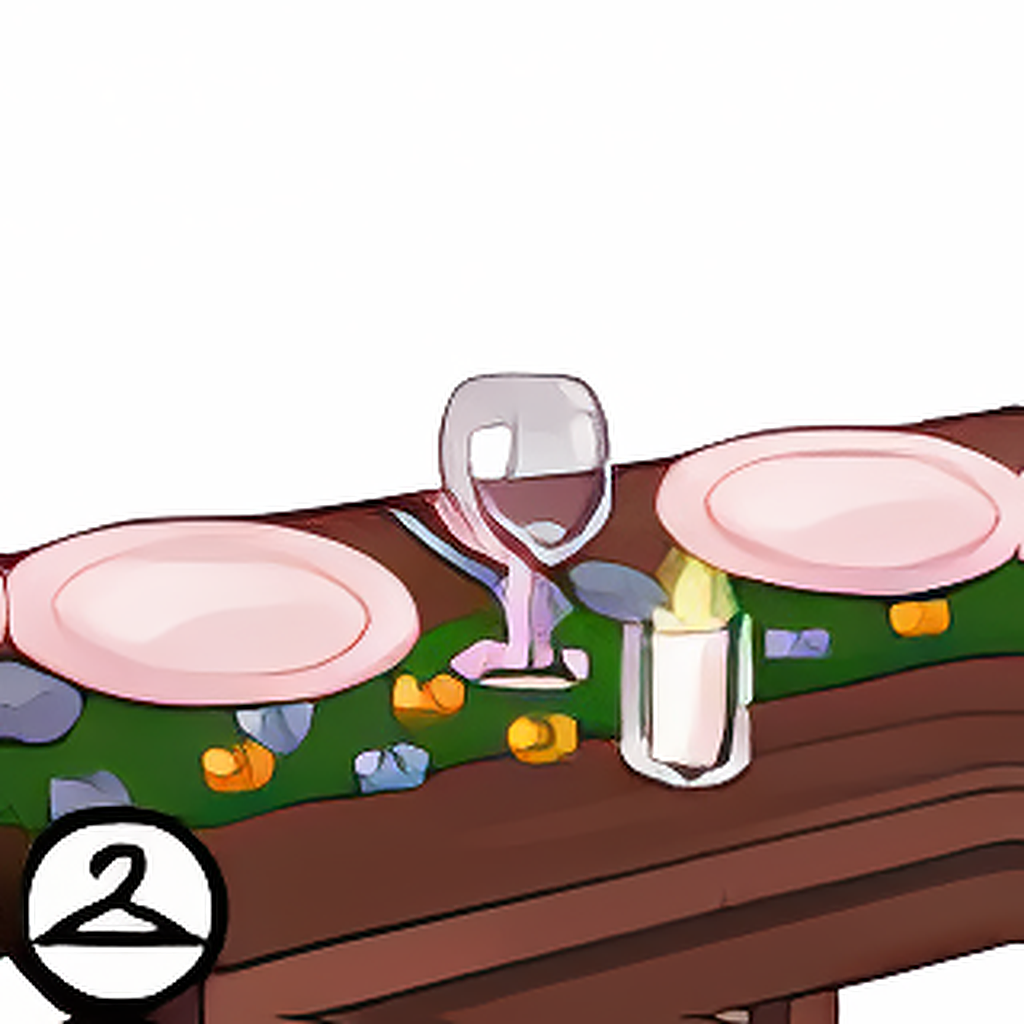 Fancy Green Dinner Table