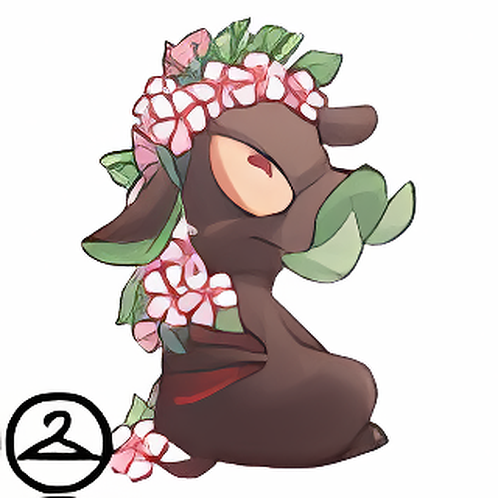 Prismatic Blossom: Blooming Woodland Moehog