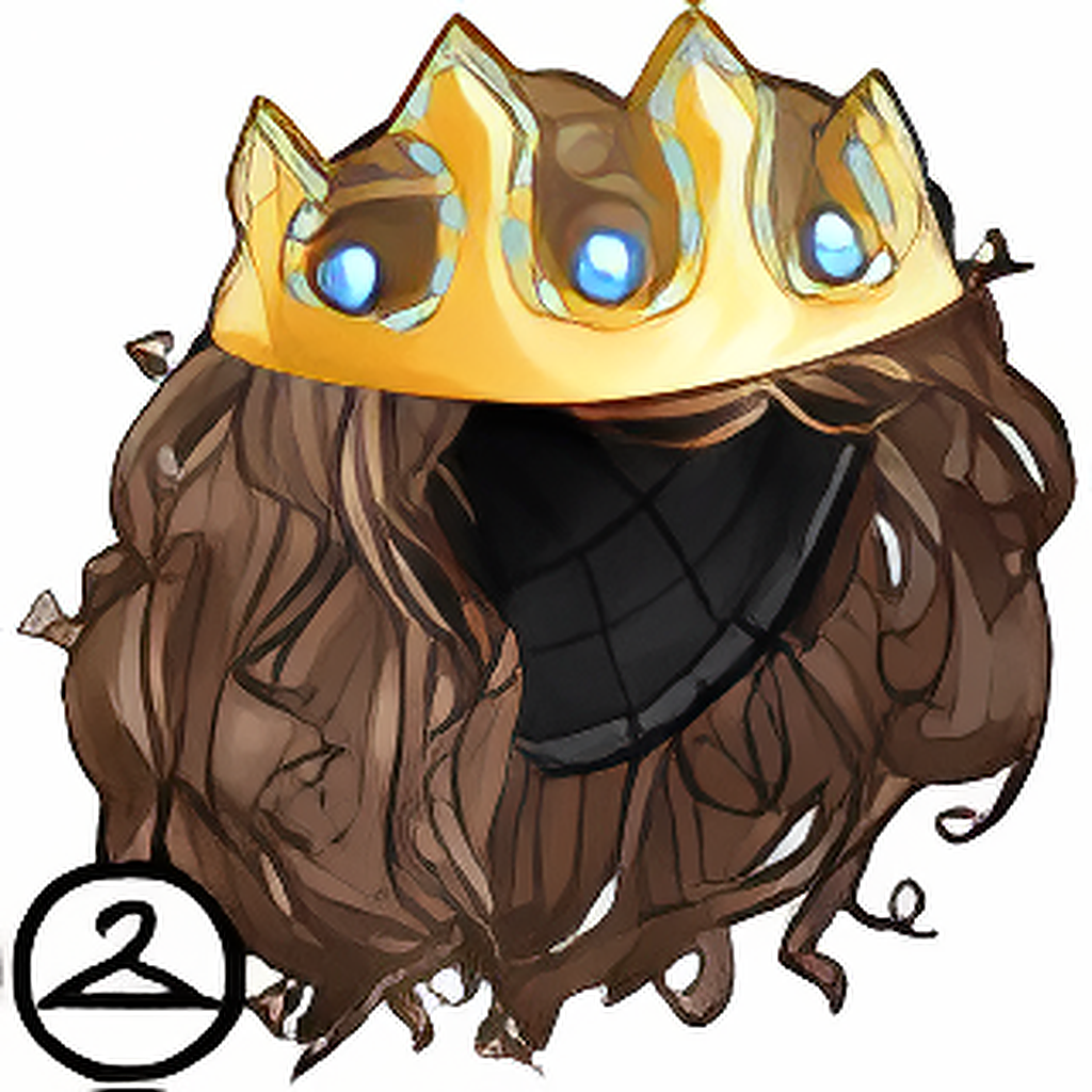 Dyeworks Brown: Radiant Wig and Crown