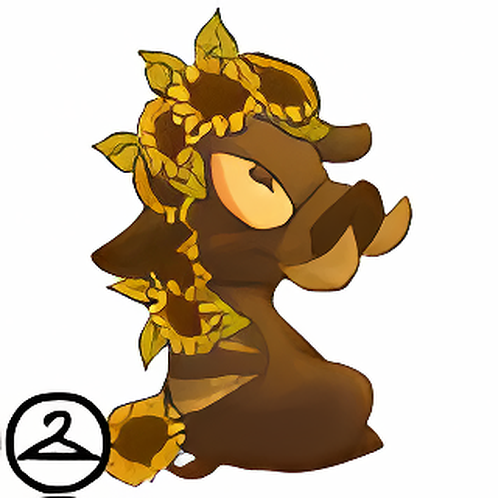 Prismatic Sunflower: Blooming Woodland Moehog