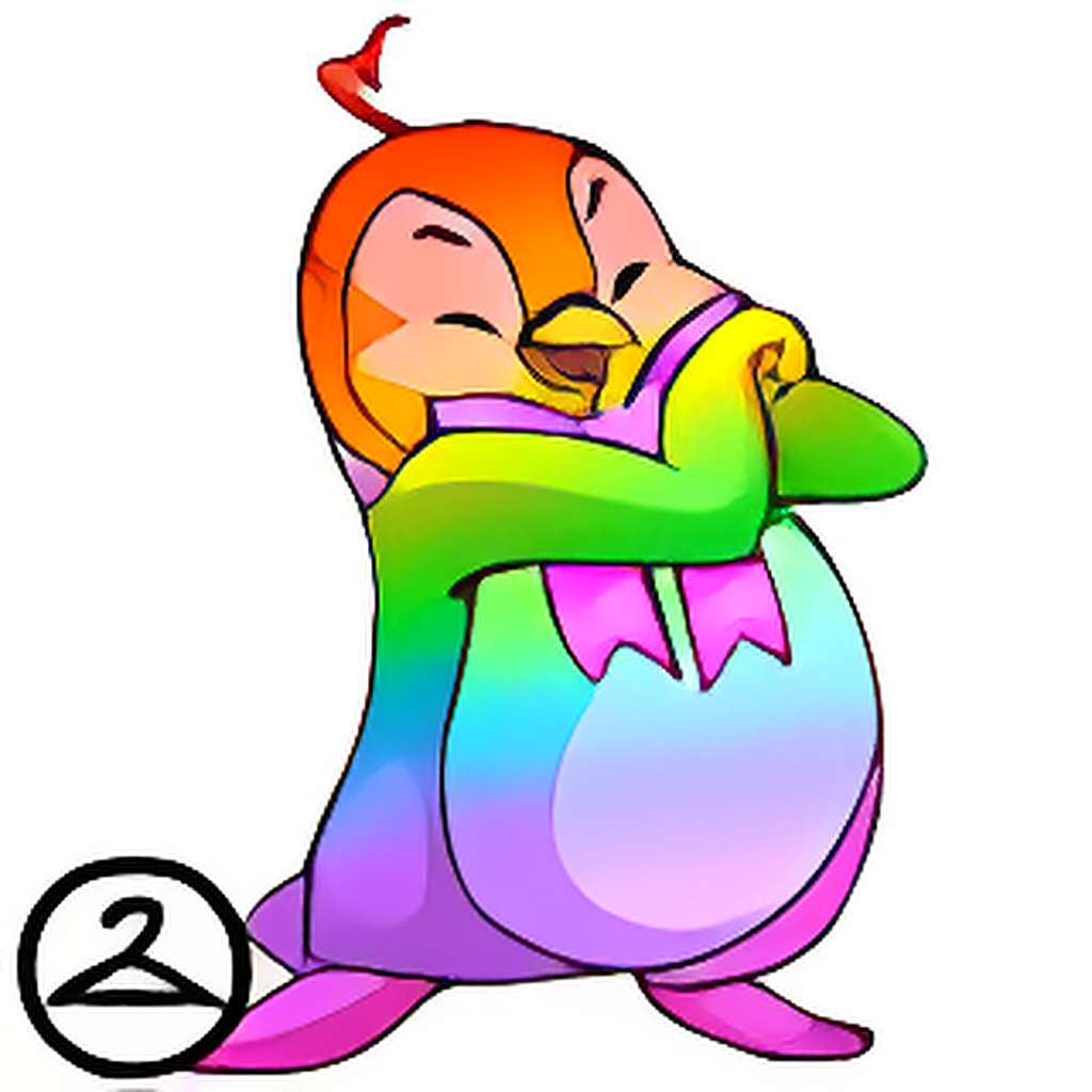 Adoring Rainbow Bruce
