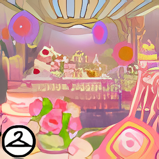 Ombre Tea Party Background