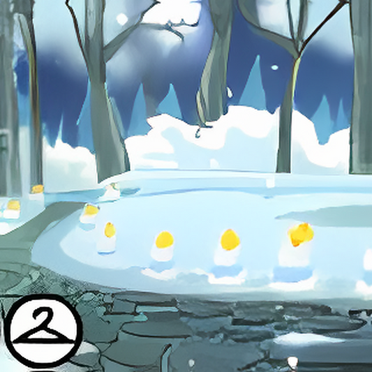 Snowy Faerie Glade Background