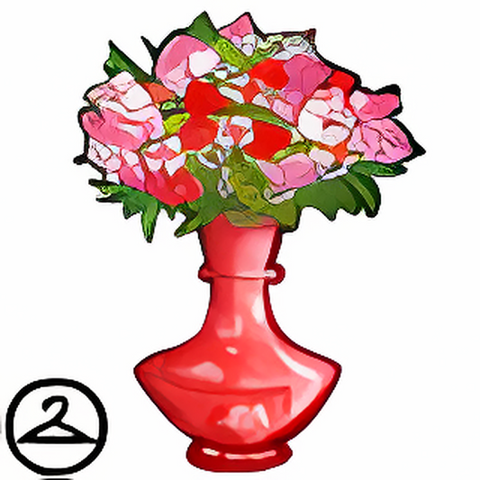 Vase of Valentine Flowers