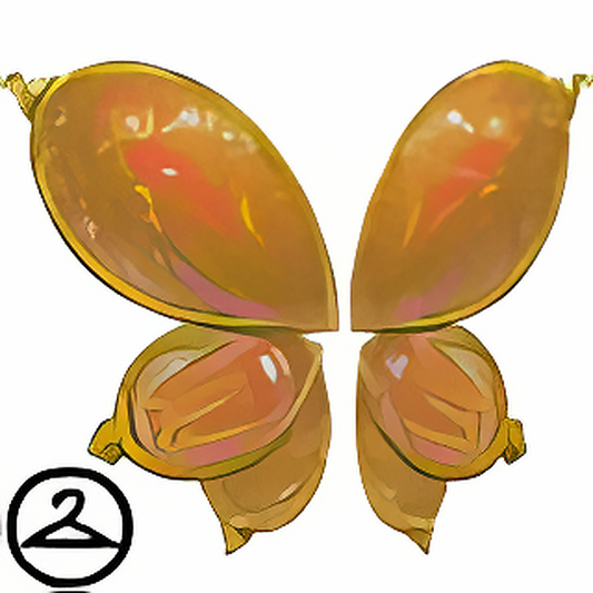 Red Holiday Ornament Wings
