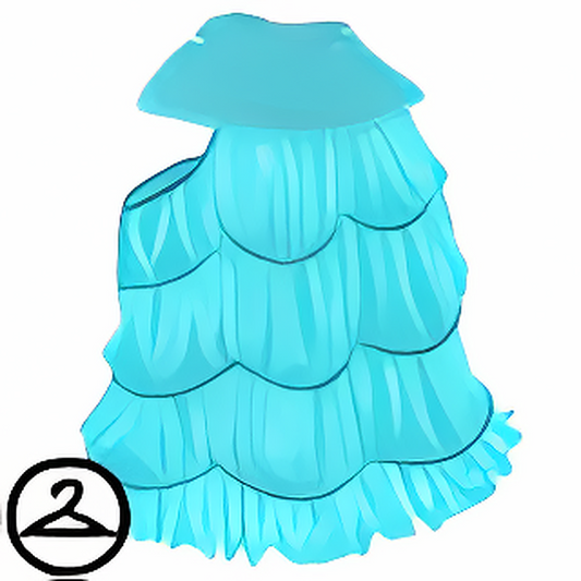 Aqua Tasseled Dress