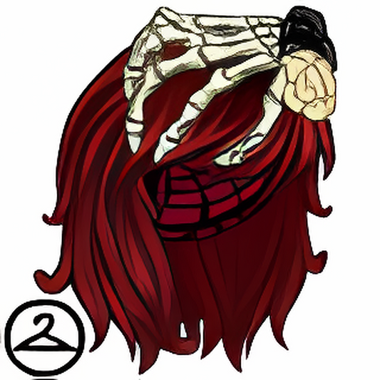 Wig with Bone Hand Accessory