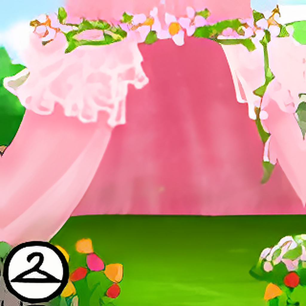 Pink Lace Tent Background