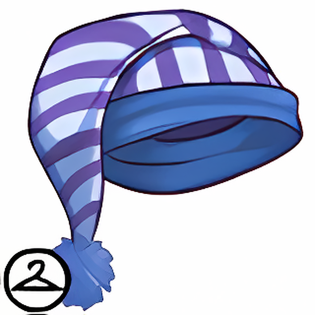 Long Striped Sleeping Cap