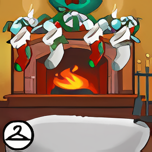 Holiday Fireplace Background