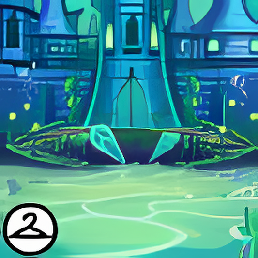 Underwater Haunted Castle Background
