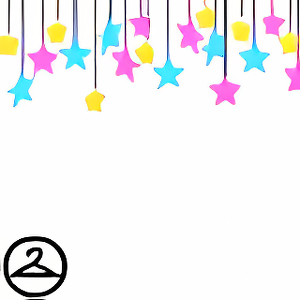 Pixel Habbo Star Decorations Garland