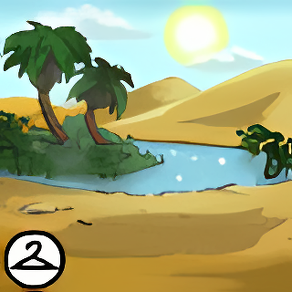 Enchanted Oasis Background