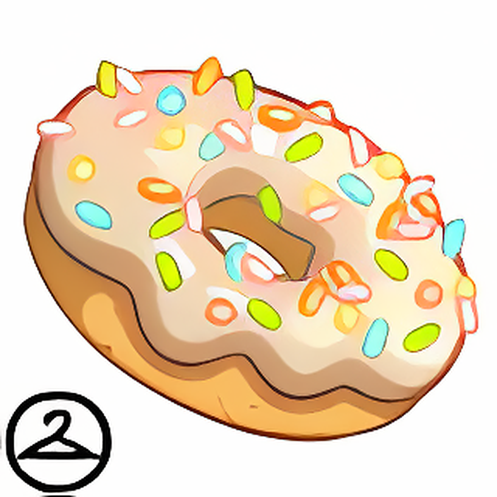 Dyeworks Vanilla: Pink Sprinkle Doughnut Handheld