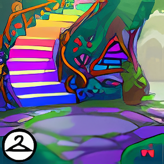 Colourful Staircase Background