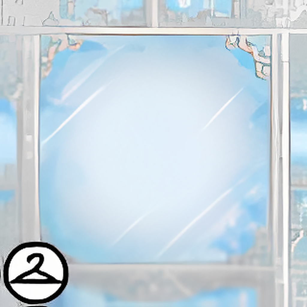 Dyeworks White: Ornate Frosted Window Foreground