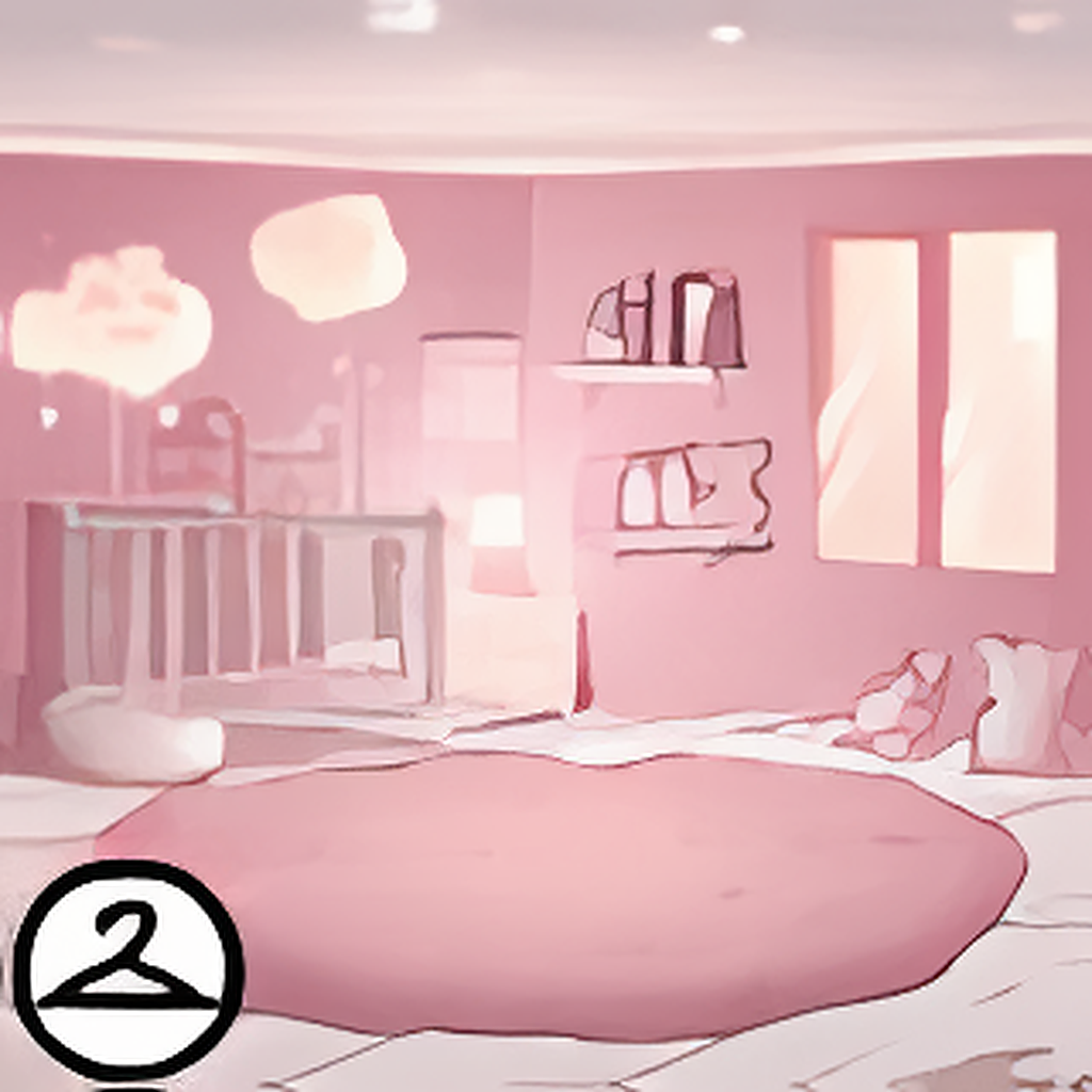 Dyeworks Pink: Nighttime Nursery Background