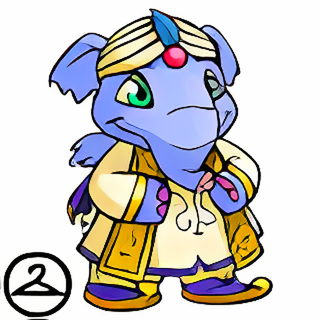 Prismatic Mirage: Nostalgic Royalboy Elephante