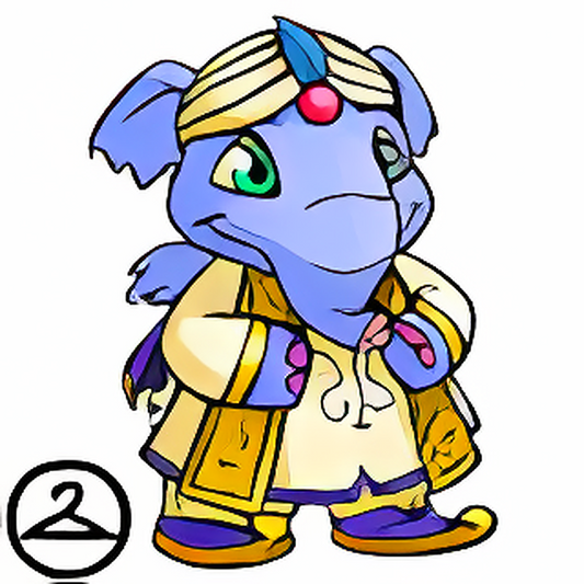 Prismatic Mirage: Nostalgic Royalboy Elephante