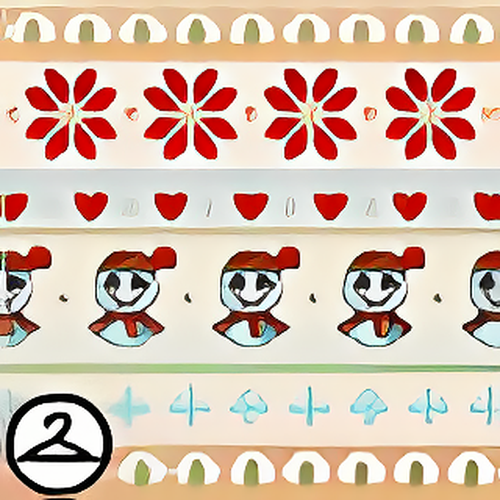 Pixelated Winter Knitted Background