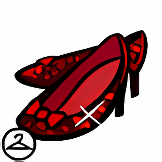 Sparkling Crimson Slippers