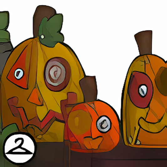 Silly Face Pumpkins Foreground