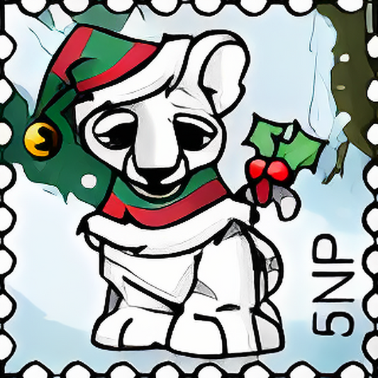 Christmas Scene Stamp