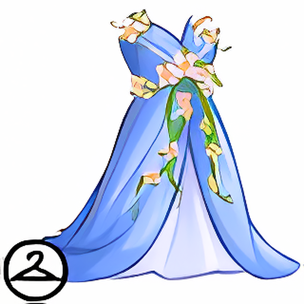 Dyeworks Blue: Flowing Floral Dress