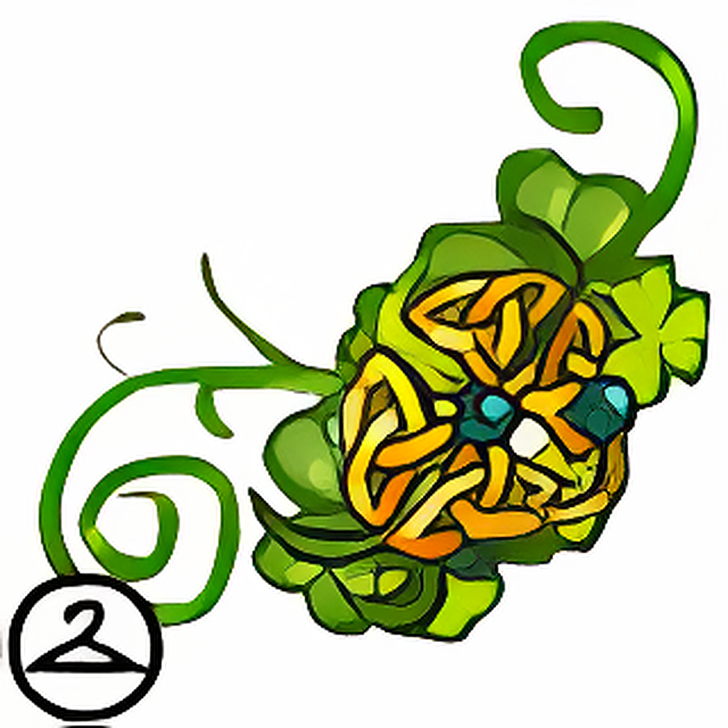 Green Knot Hair Clip