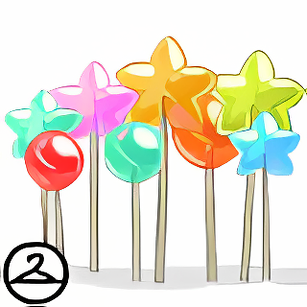 Pastel Lollipop Fence Trinket