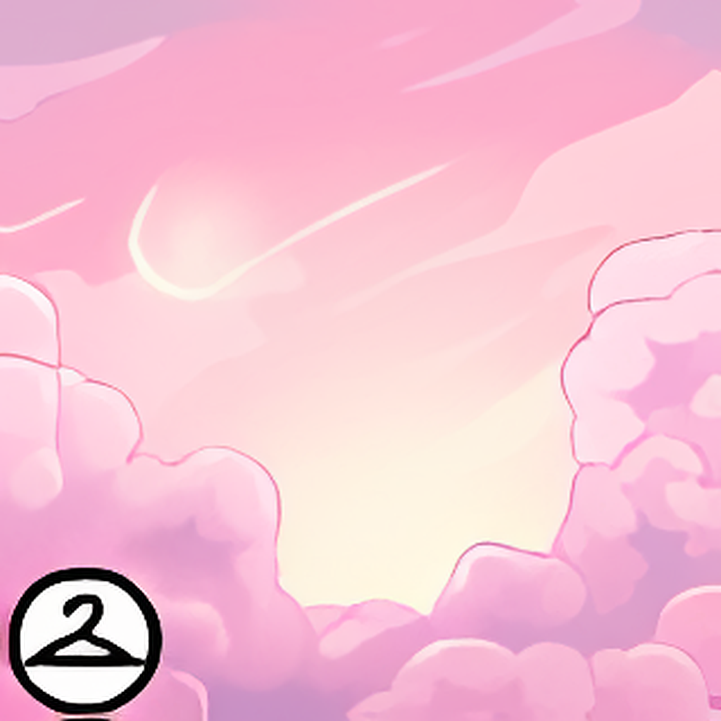 Dreamy Pink Sky Background