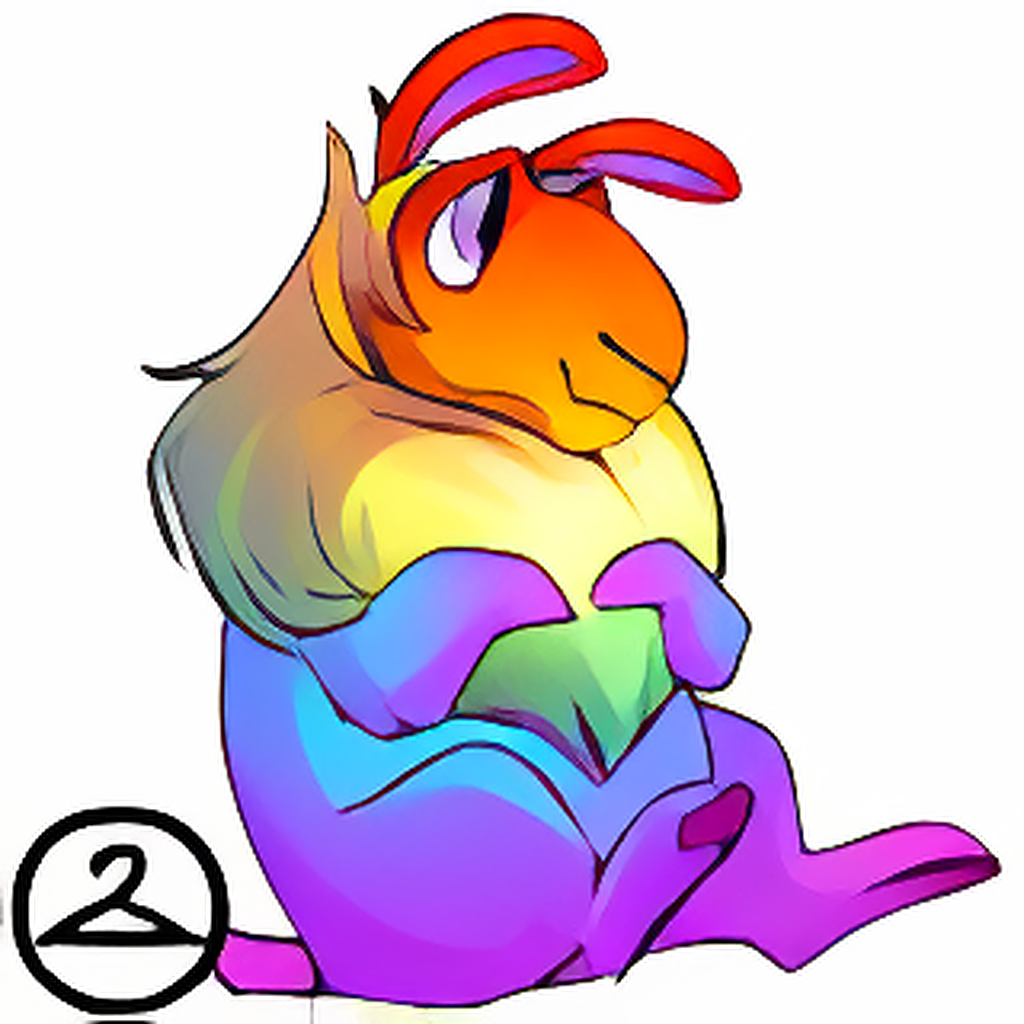 Adoring Rainbow Gnorbu