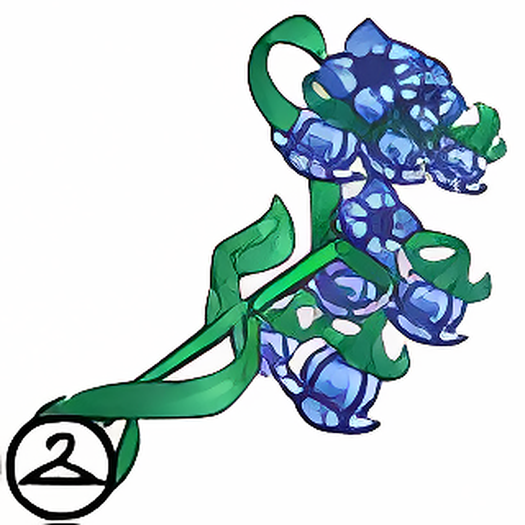 Enamel Flower Staff