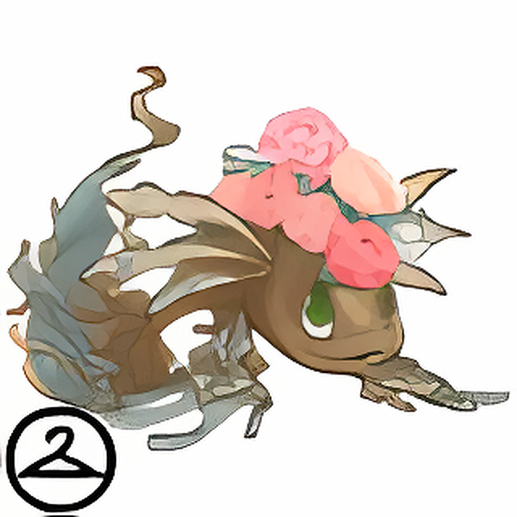 Prismatic Peony: Blooming Woodland Koi
