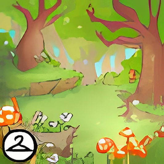 Into the Glittering Forest Background