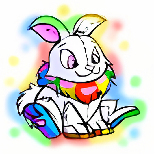 Magical Rainbow Cybunny Plushie