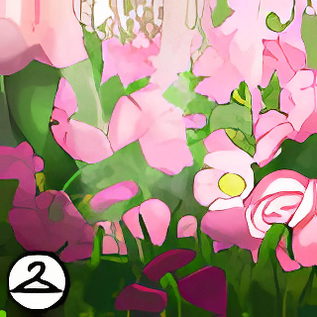 Dyeworks Pink: Among Flowers Background