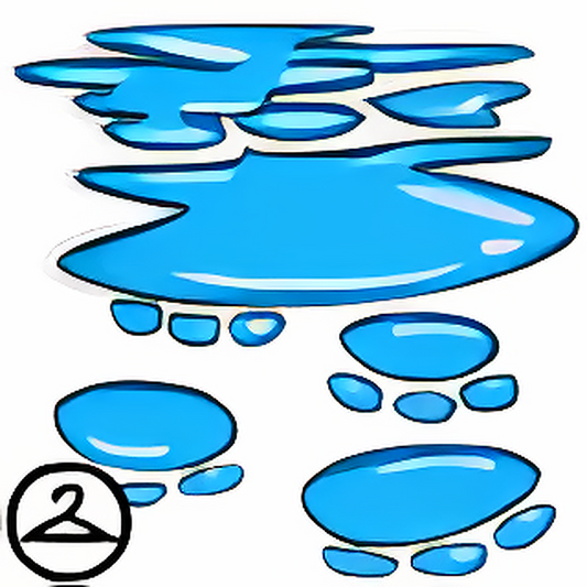Blue Painted Feet