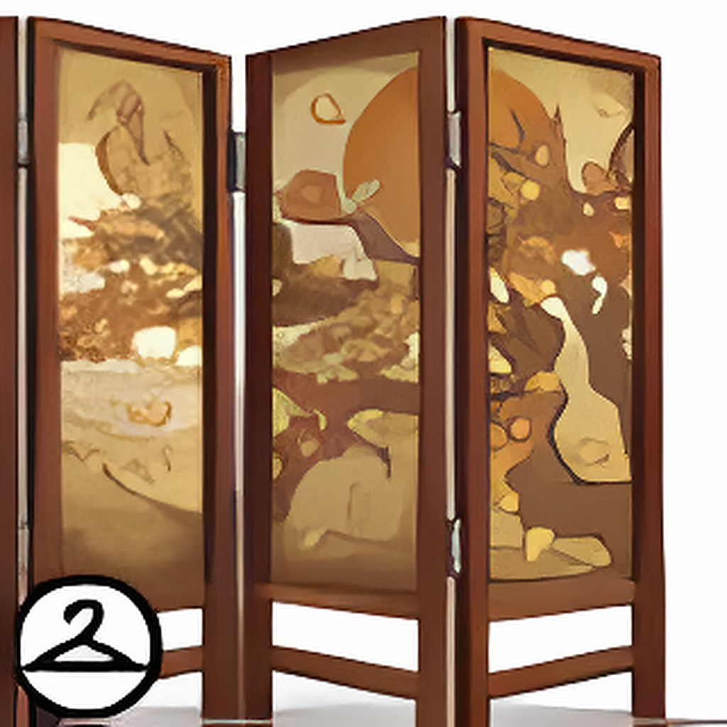 Dyeworks Brown: Ornate Cherry Blossom Tree Screen
