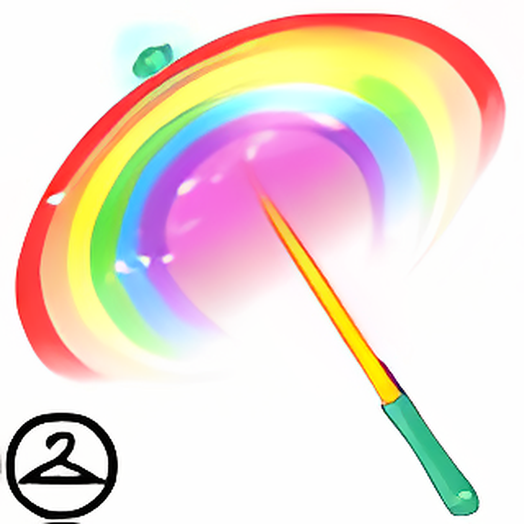 Gleaming Rainbow Parasol