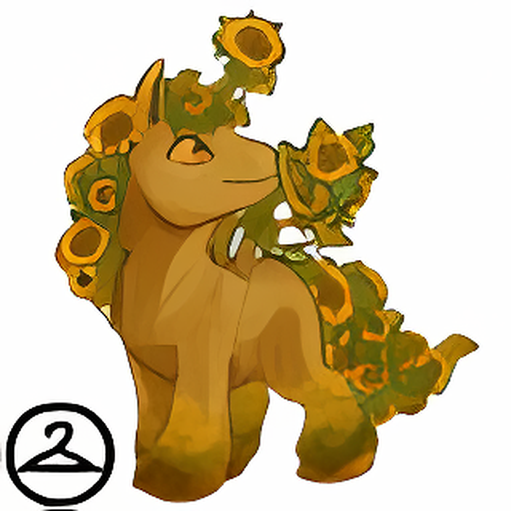 Prismatic Sunflower: Blooming Woodland Uni