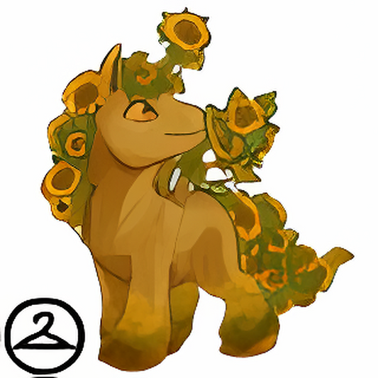 Prismatic Sunflower: Blooming Woodland Uni