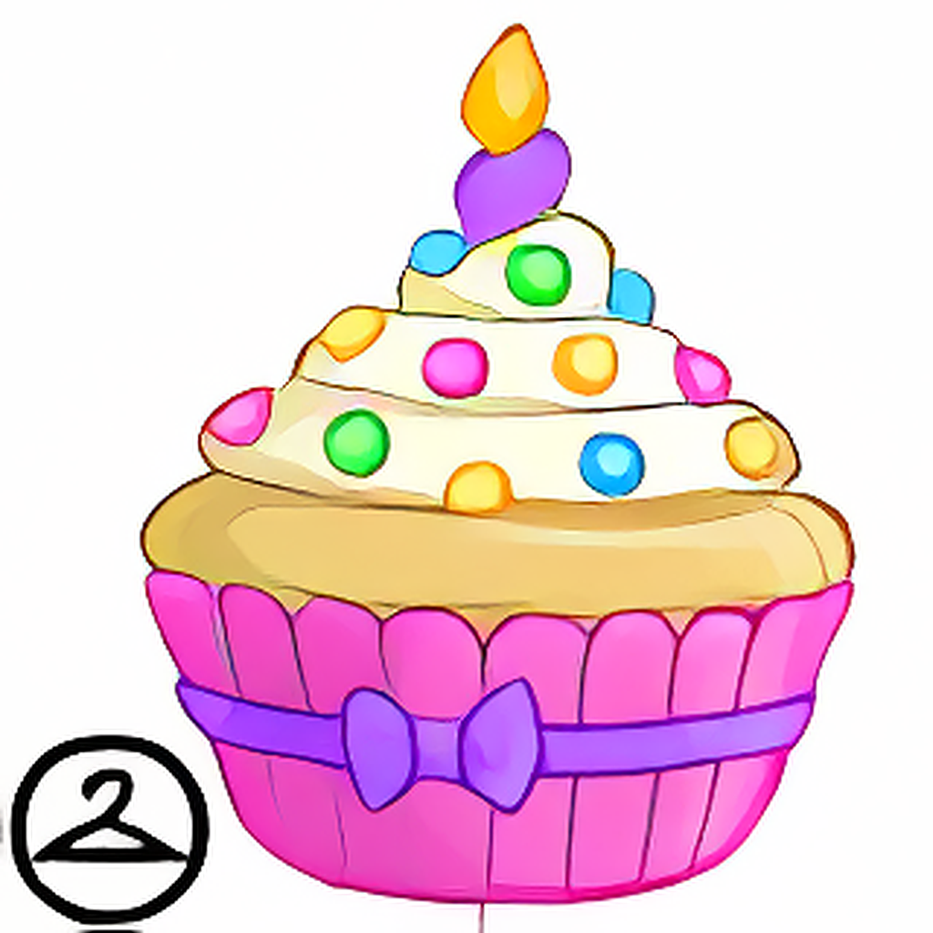 Birthday Cupcake Handheld Plushie
