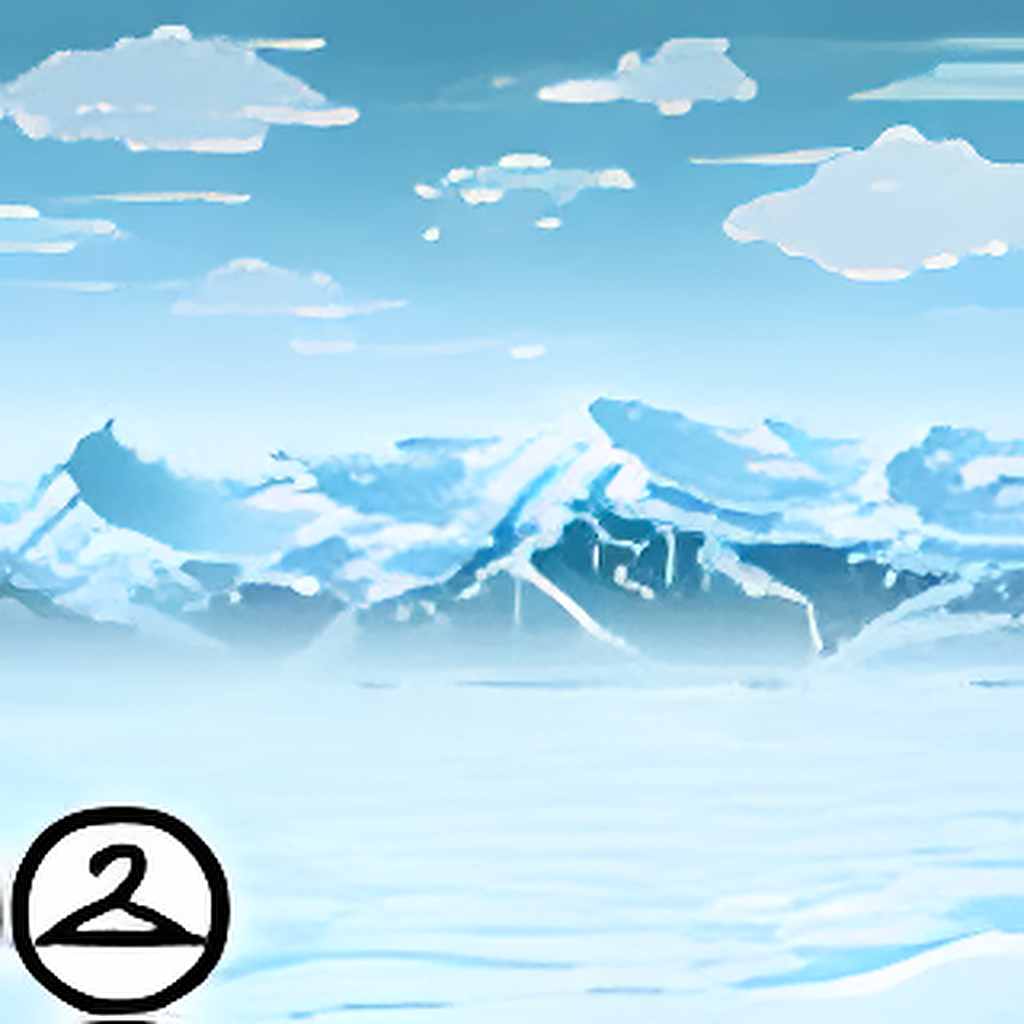 Dyeworks Blue: Snowy Mountaintop Background