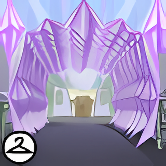 Jagged Glass Archway Background